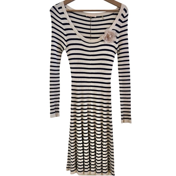Rebecca Taylor French Striped Knit Dress - Picture 1 of 5